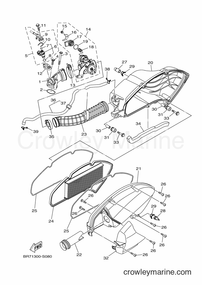 Yamaha Motors MWS125-A (BR71) [010] - INTAKE
