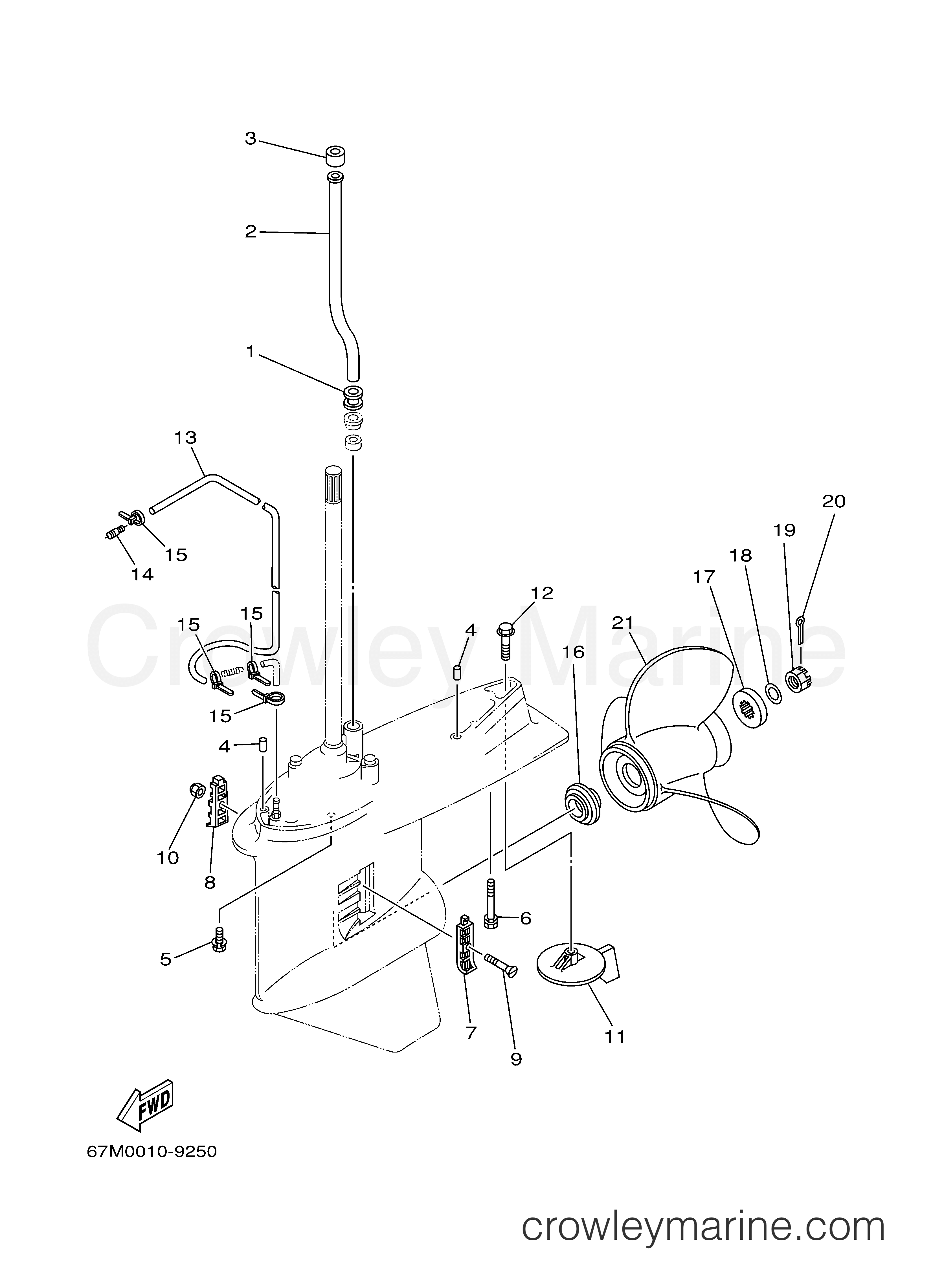 Yamaha Motors V150TLRY - LOWER CASING DRIVE 2