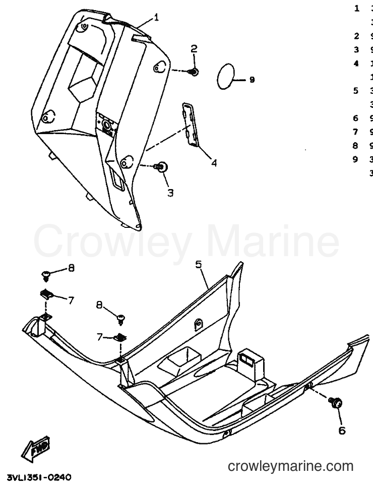 1990 Scooter CW50 - CW50 (3WW1) [999] - LEG SHIELD