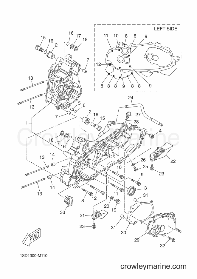 Yamaha Motors YP400RA (1SDA) [060] - CRANKCASE