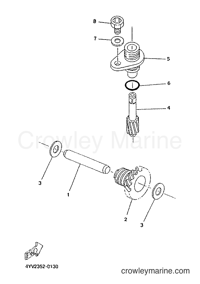 2001 Scooter TZR50 - TZR50 (5DU5) [010] - TACHOMETER GEAR