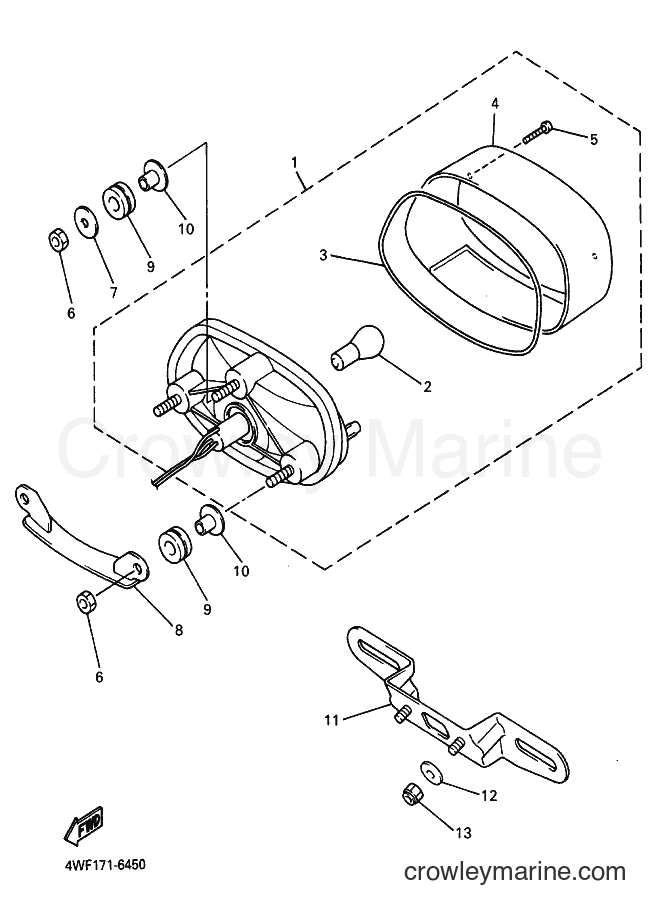 2002 Sport Bike YZF600R - YZF600R (4WF7) [010] - TAILLIGHT