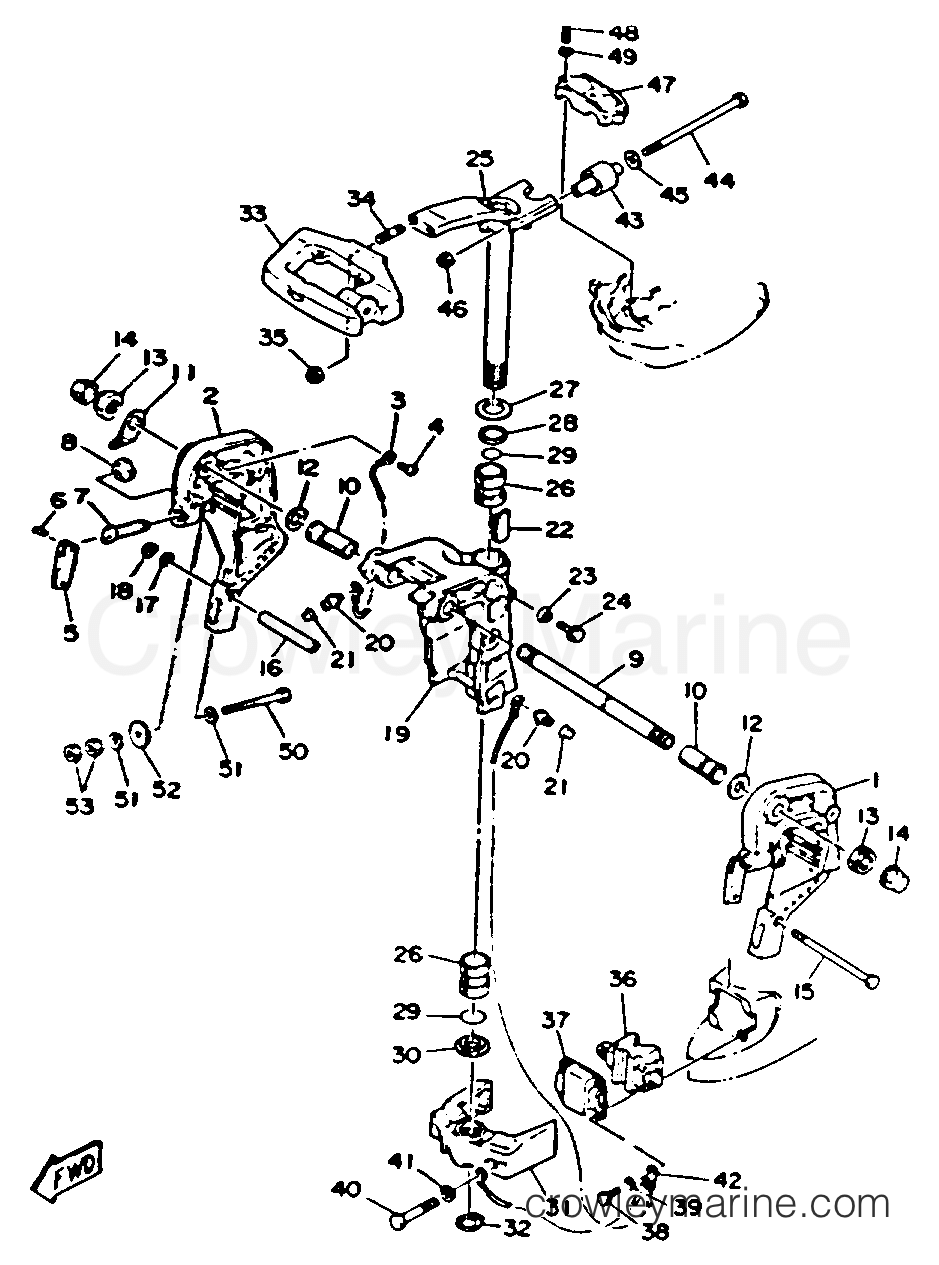 Yamaha Motors 40ESRR - BRACKET 1