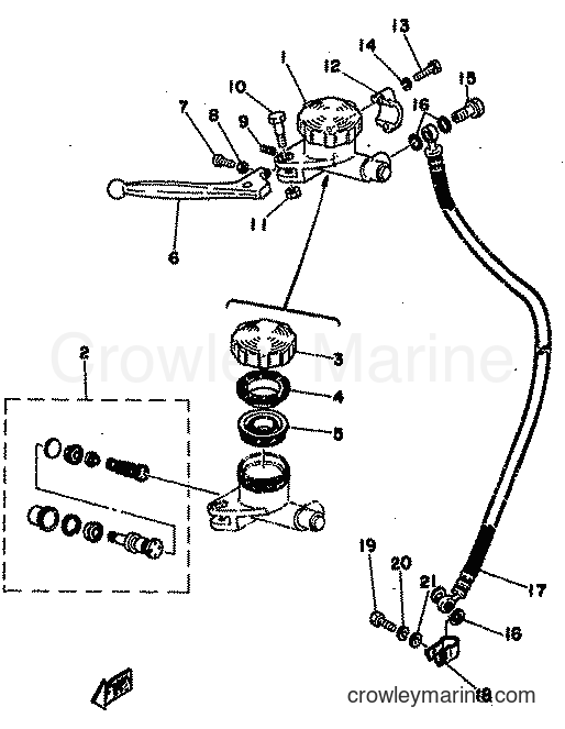 1979 Sport Bike TZ350F - TZ350F (3G3) [999] - FRONT MASTER CYLINDER