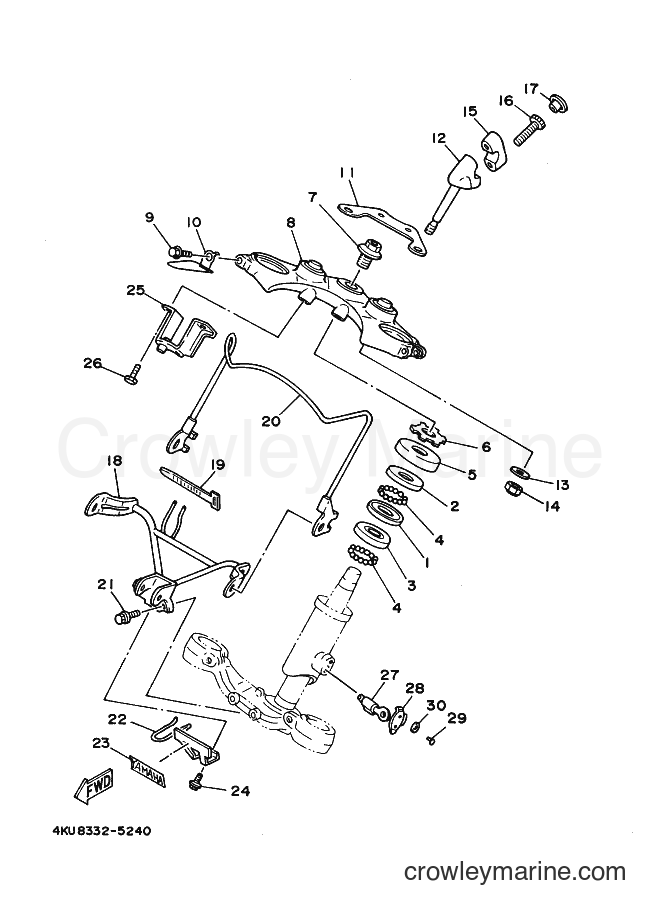 Yamaha Motors XV535 (4YHB) [050] - STEERING