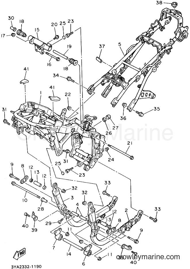 1992 Sport Bike FJ1200A - FJ1200A (3YY4) [999] - FRAME