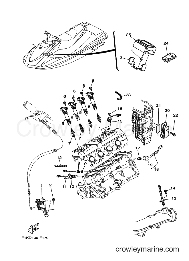 Yamaha Motors VX1100B-F (F1KE) [010] - ELECTRICAL 2