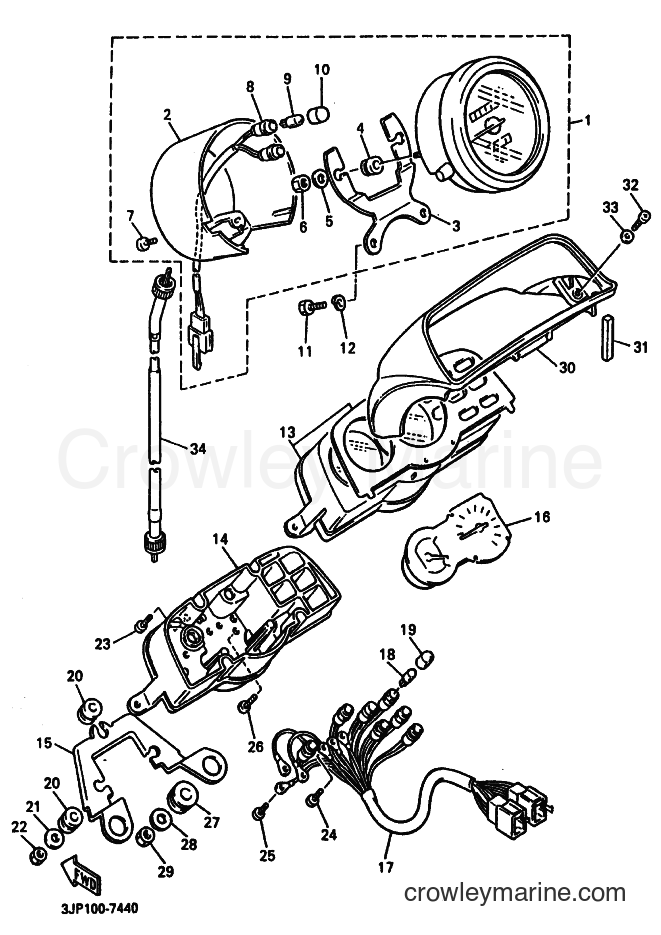 Yamaha Motors VMX12 (3JPR) [010] - METER