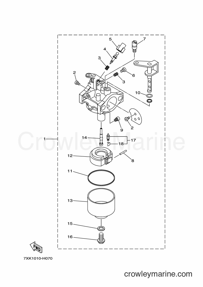2012 Snowblower YU240 - YU240 (7XK1) [010] - CARBURETOR