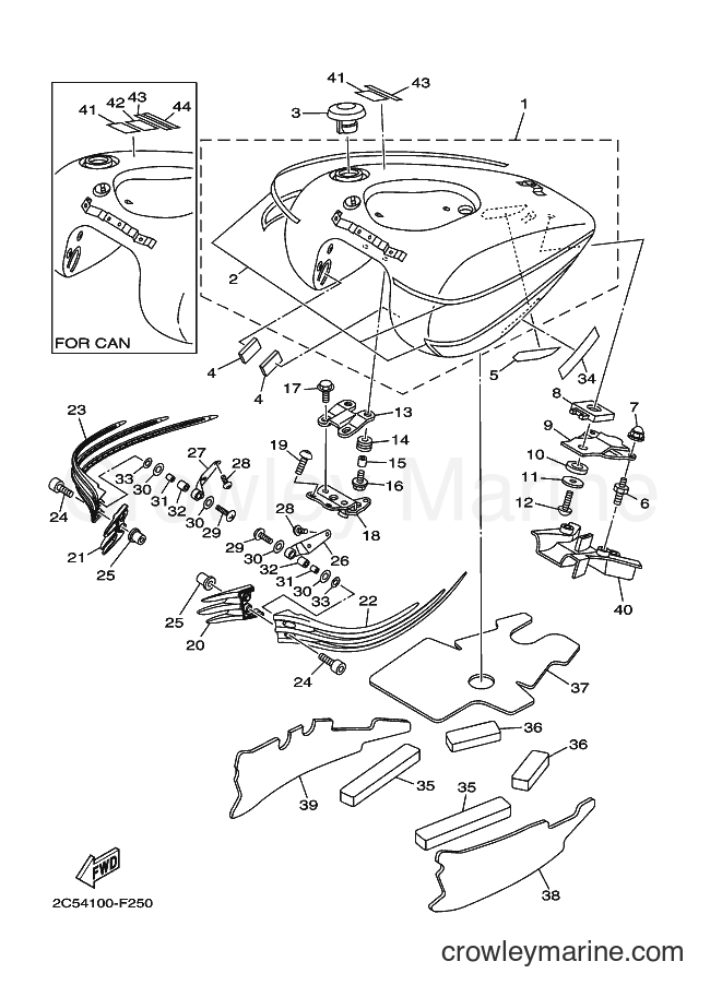 2008 Cruiser XV1900A - XV1900A (1D79) [010] - FUEL TANK