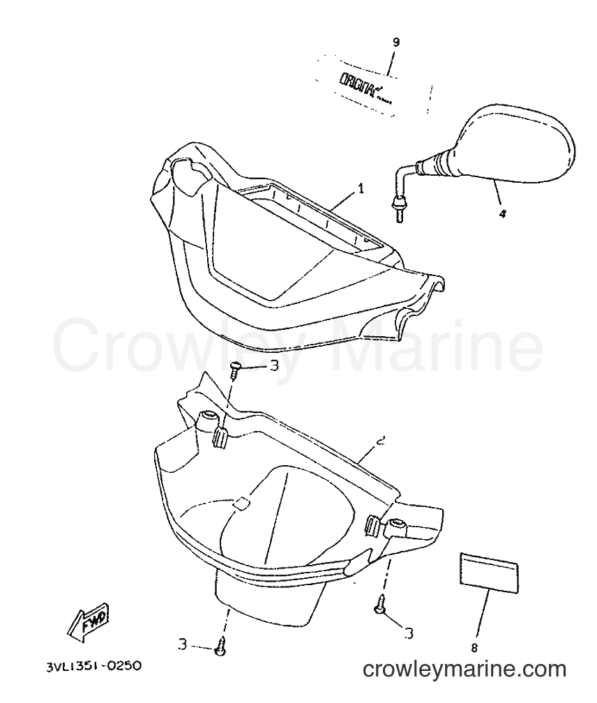 1996 Scooter CW50 - CW50 (4VV3) [999] - COWLING 1