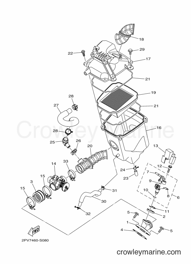 Yamaha Motors T150 (2PV8) [010] - INTAKE