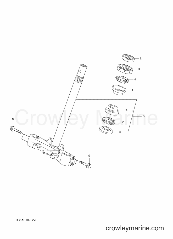 Yamaha Motors CEH50 (B3K1) [010] - FRONT FORK