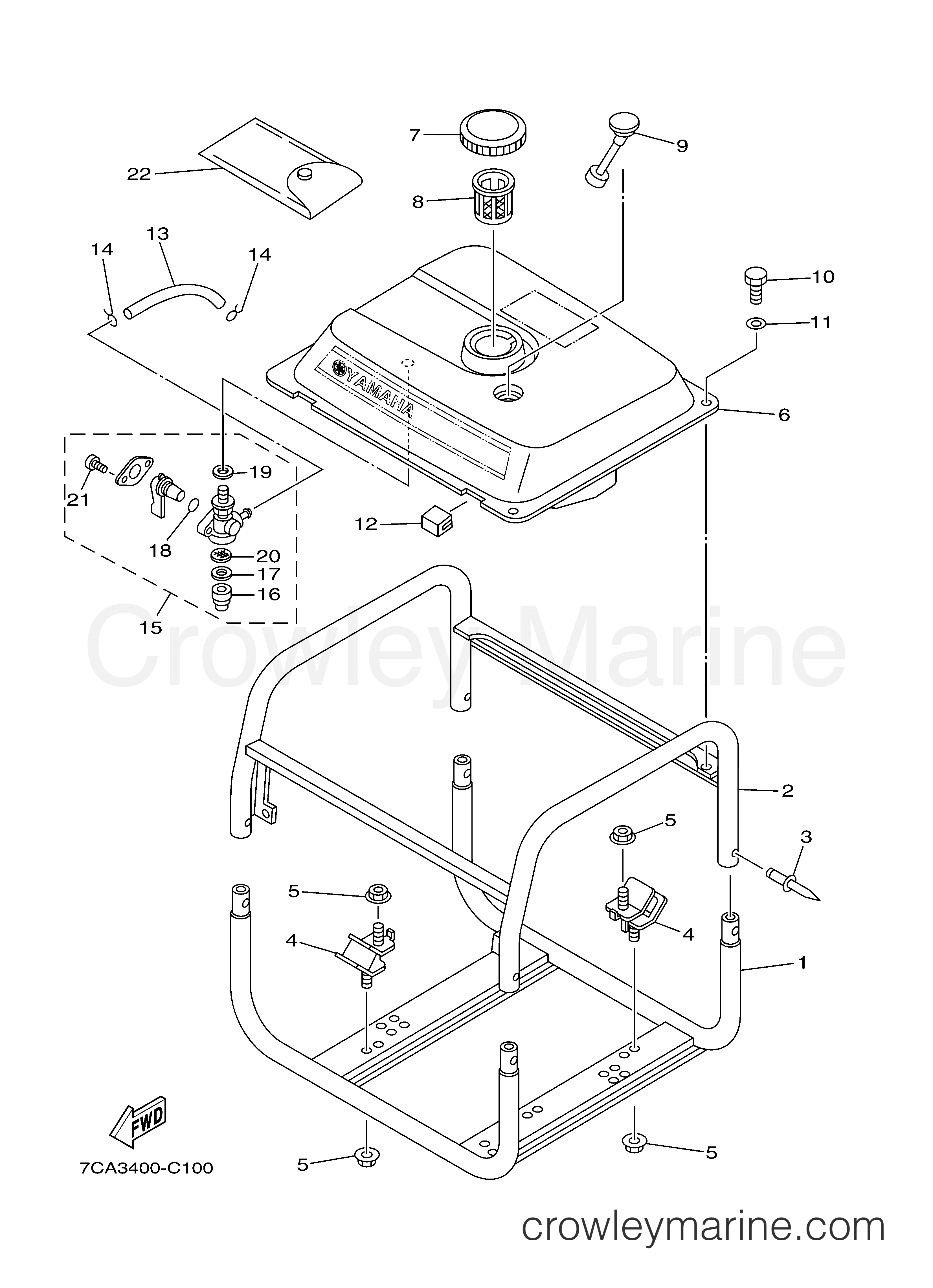 Yamaha Motors EF2600C - FRAME FUEL TANK