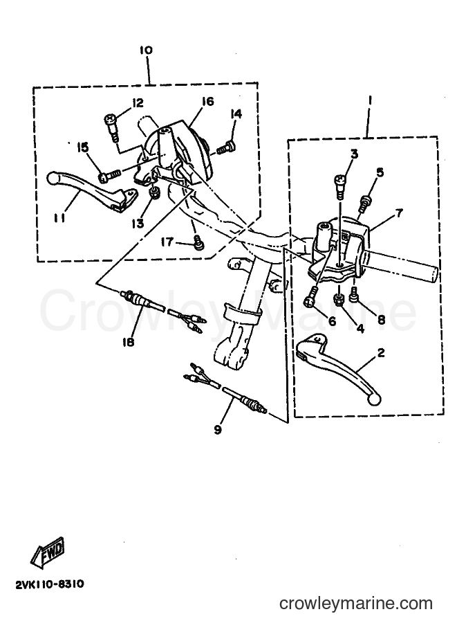 Yamaha Motors CG50E (2YT2) [010] - HANDLE SWITCH & LEVER