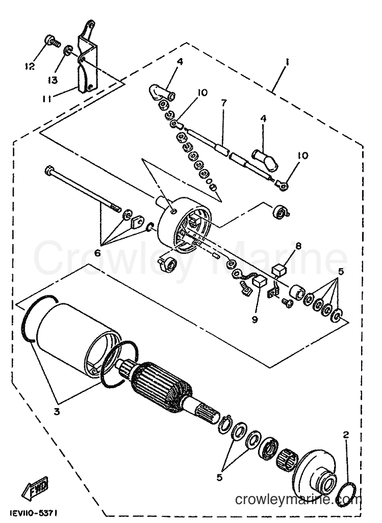 1990 ATV YFM200DX - YFM200DX (3GC3) [999] - STARTING MOTOR