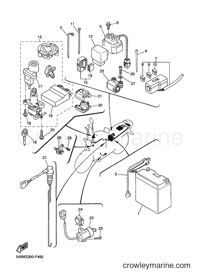 Yamaha Motors XJR1300 (5WMM) [050] - ELECTRICAL 2