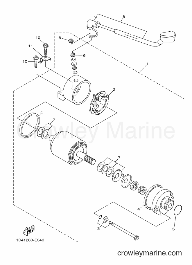 Yamaha Motors YBR250 (5D14) [010] - STARTING MOTOR