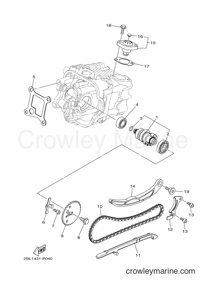 Yamaha Motors LTF125 (2PC1) [010] - CAMSHAFT & CHAIN