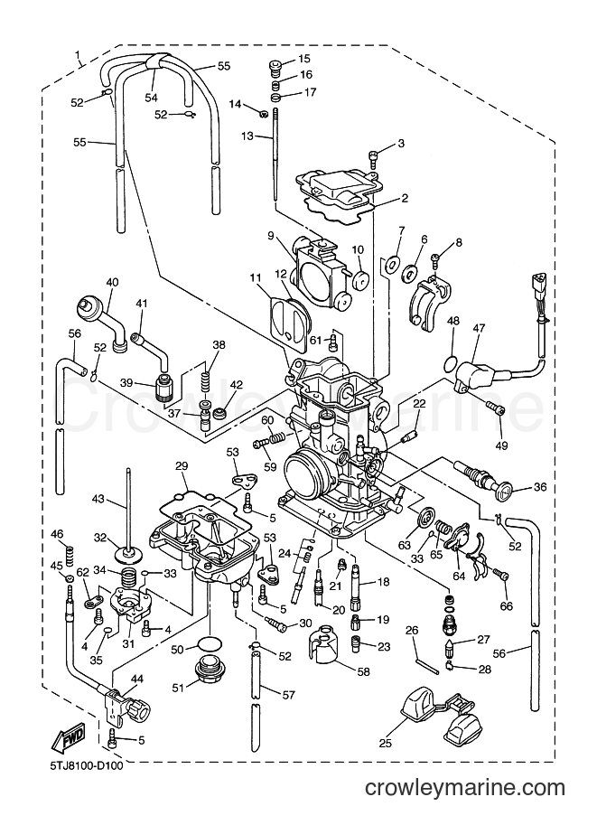 2006 Dirt Bike WR450F - WR450F (5TJD) [020] - CARBURETOR
