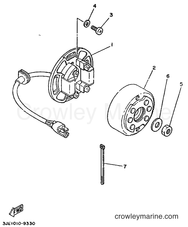 1989 Dirt Bike YZ250 - YZ250 (3JE1) [99A] - GENERATOR
