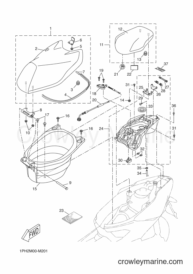 2014 Scooter NS50 - NS50 (1PH4) [010] - SEAT & CARRIER