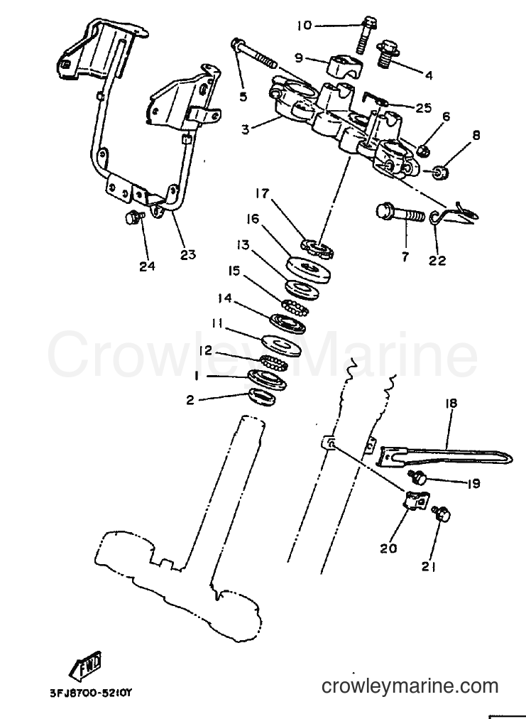 1995 Dirt Bike DT175 - DT175 (3FJ8) [010] - STEERING