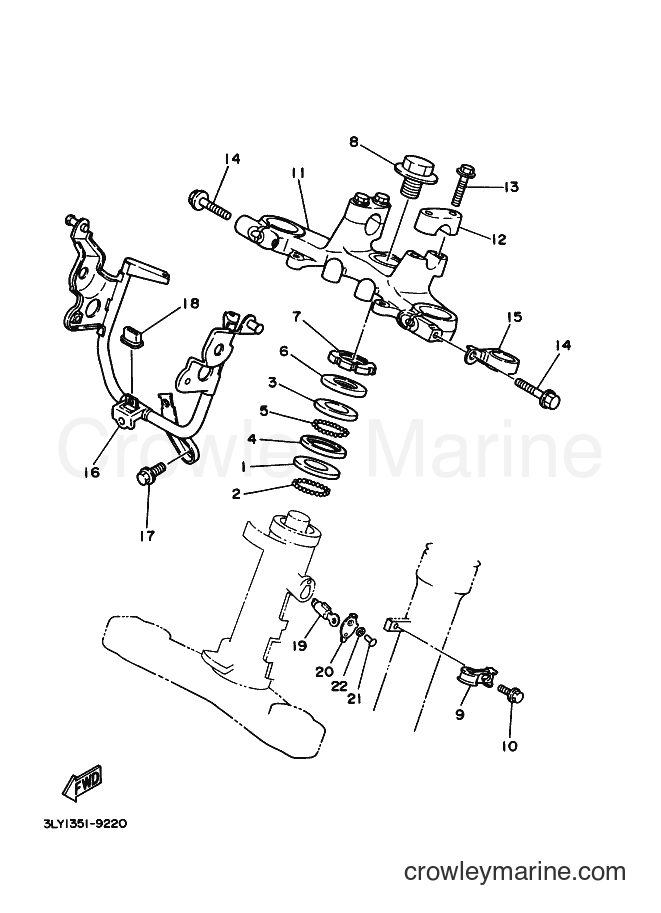 2000 Dirt Bike TW200E - TW200E (5FY7) [010] - STEERING
