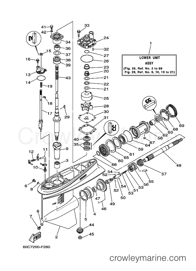 Yamaha Motors F100BETL (60C7) [100] - LOWER CASING & DRIVE 1