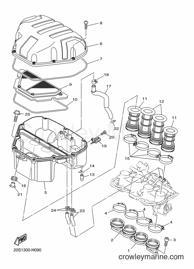 2010 Street Bike XJ6F - XJ6F (1CW1) [010] - INTAKE