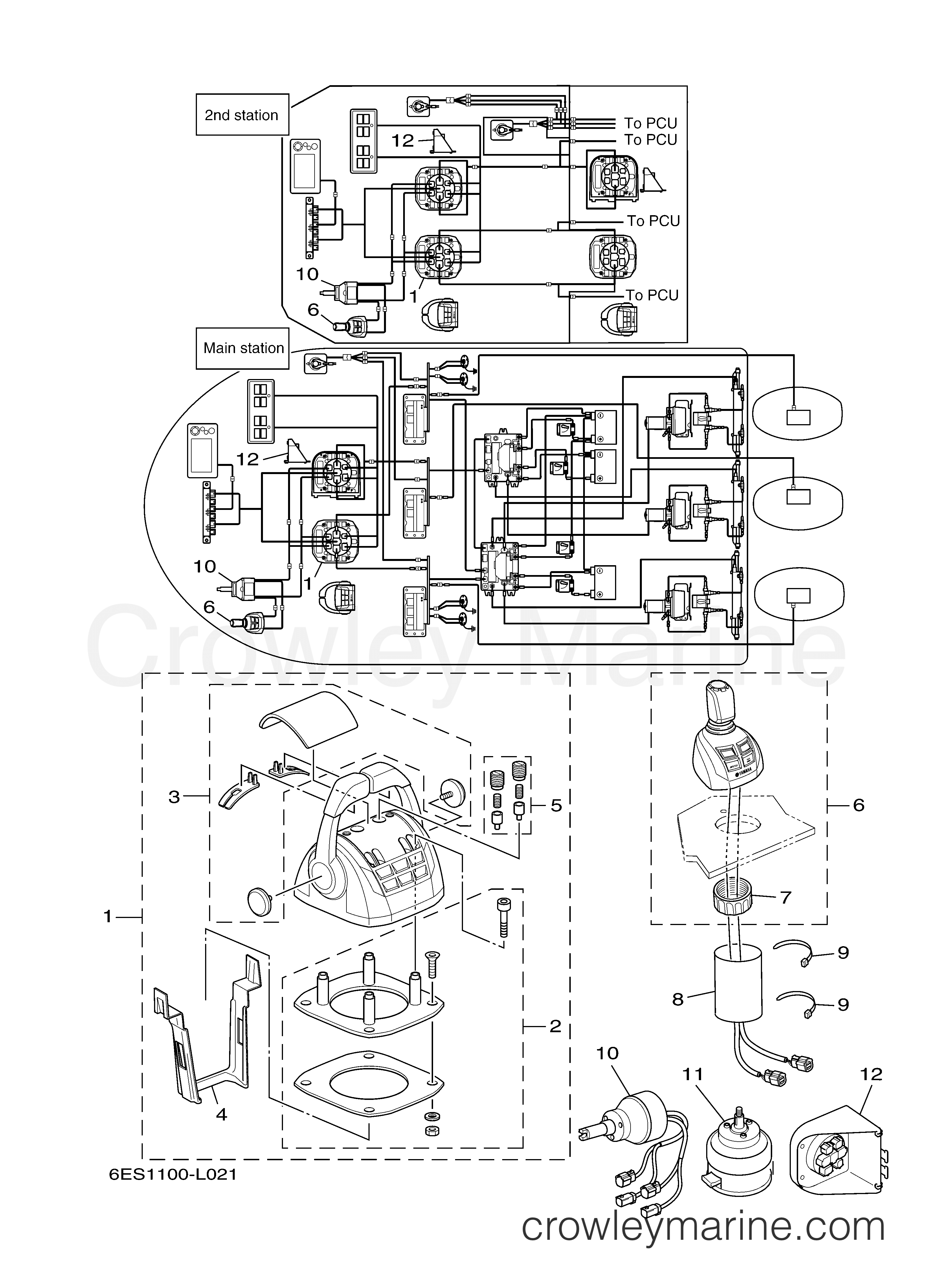 Yamaha Motors Helm Master 2013 - REMOCON JOYSTICK (TRIPLE)
