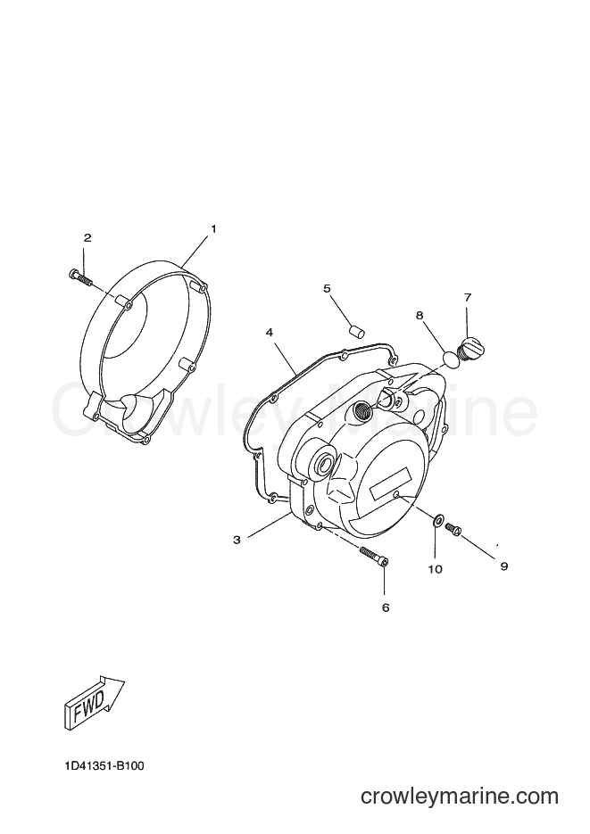 2004 Scooter DT50RSM - DT50RSM (2C32) [010] - CRANKCASE COVER 1