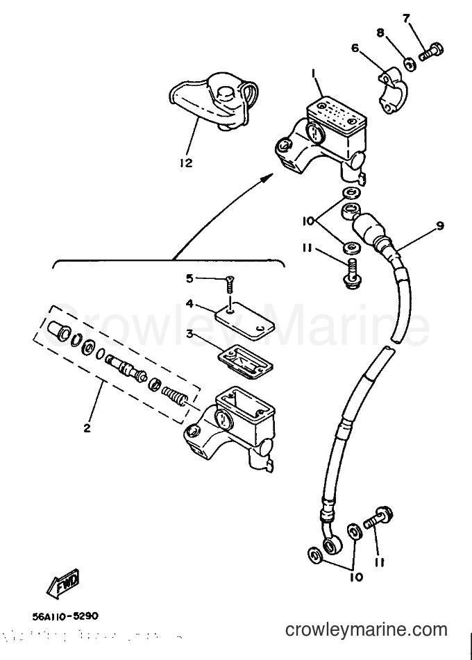 Yamaha Motors YZ250 (1LU) [999] - FRONT MASTER CYLINDER