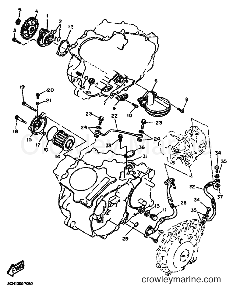 2001 Dirt Bike TT600R - TT600R (5CH4) [010] - OIL PUMP