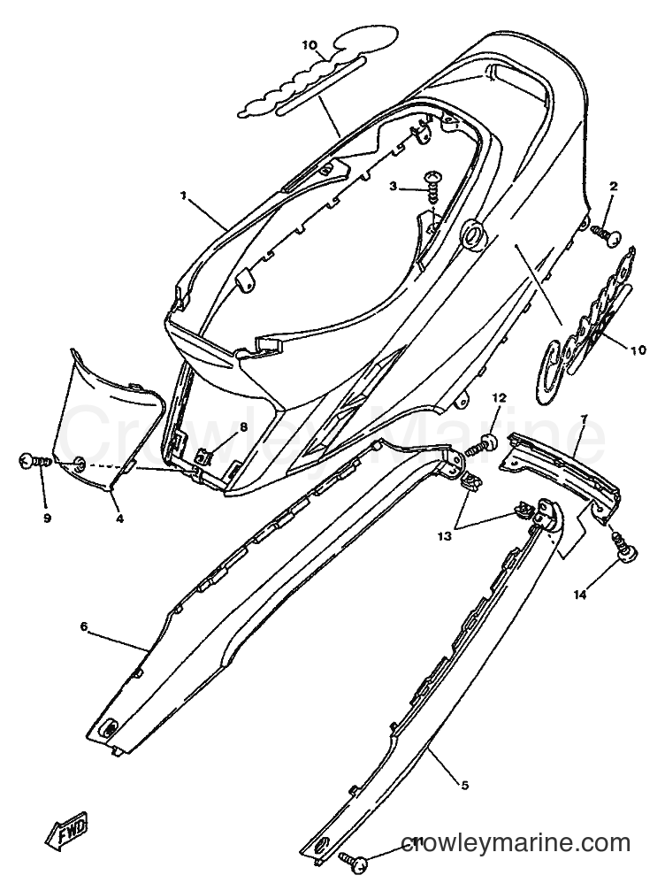 1996 Scooter YA50S - YA50S (4MJ9) [999] - BODY