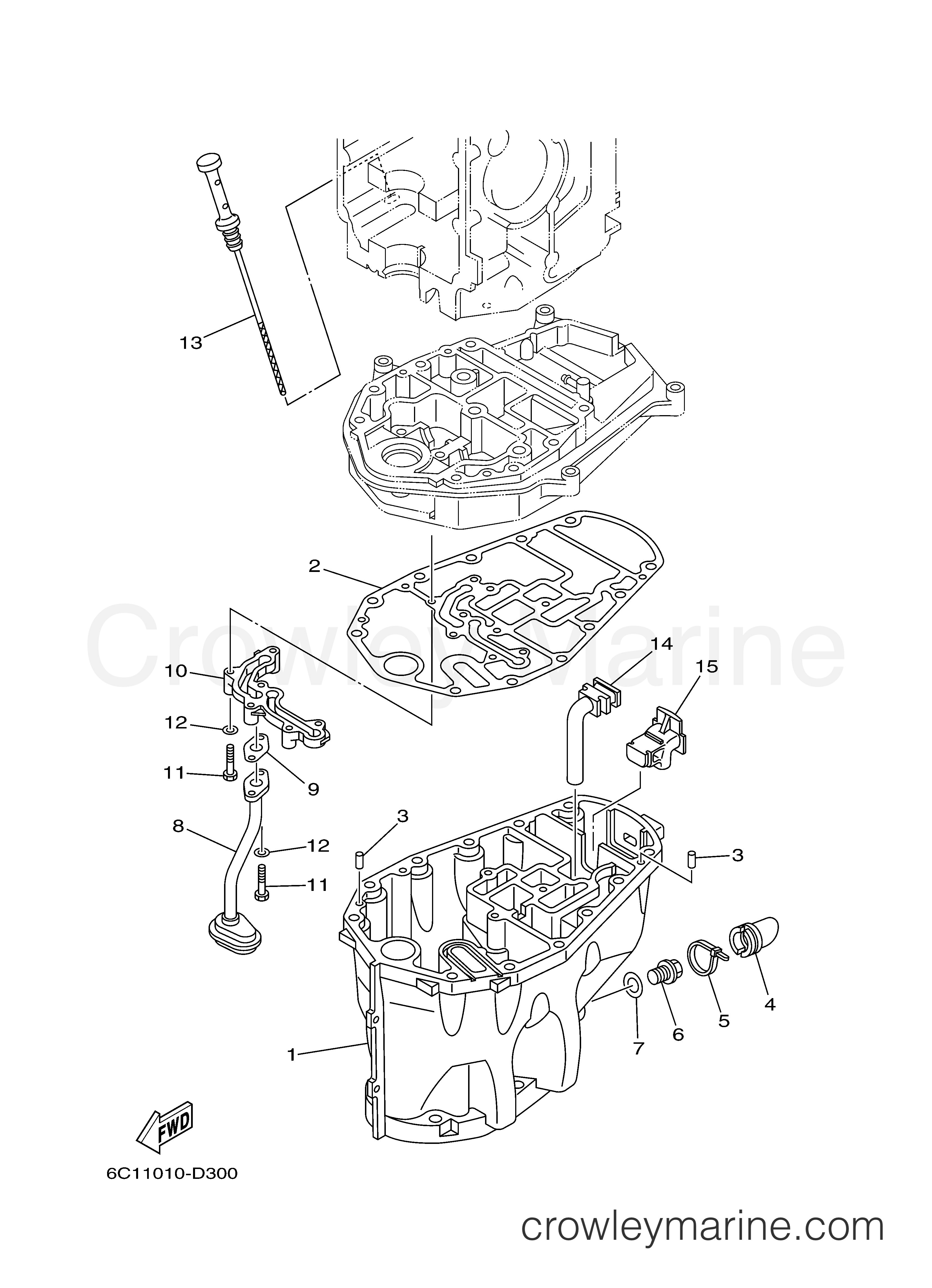 Yamaha Motors F60TLRD - OIL PAN