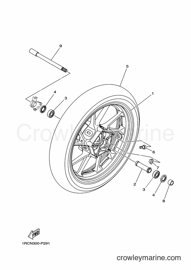2016 Street Bike MT09A - MT09A (2DRN) [010] - FRONT WHEEL