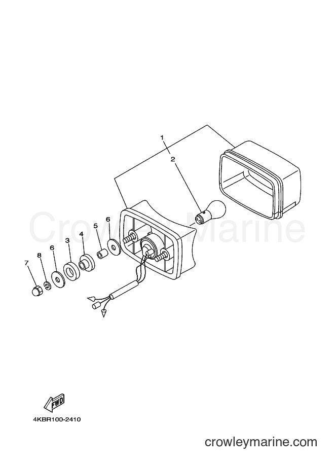 2002 ATV YFM400FW - YFM400FW (4SHR) [010] - TAILLIGHT 2