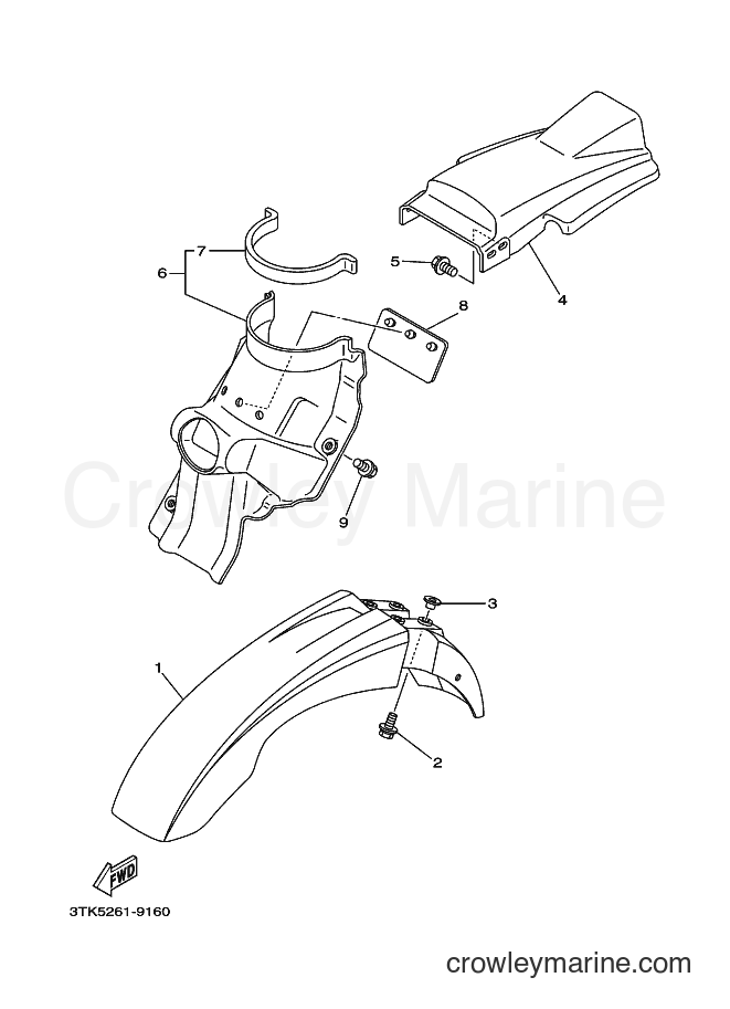 2002 Dirt Bike DT125 - DT125 (3TT9) [010] - FENDER