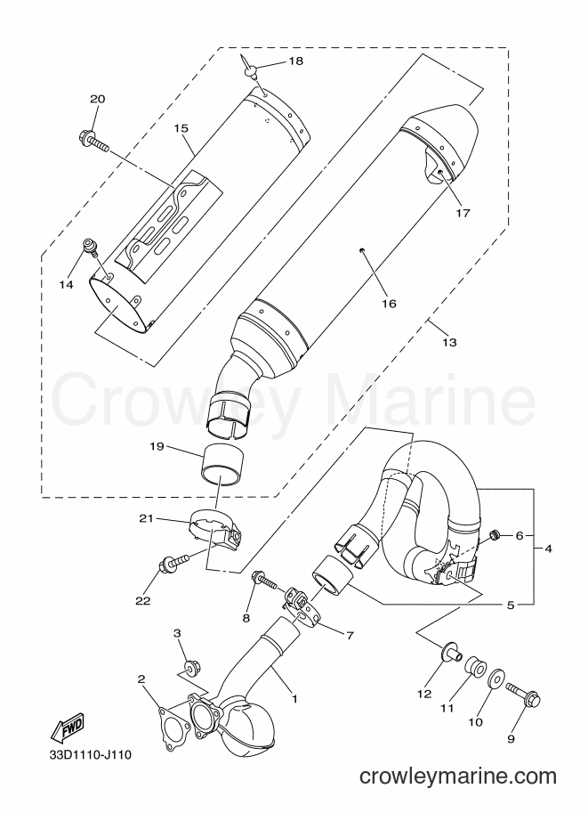 2010 Dirt Bike YZ450F - YZ450F (33D1) [010] - EXHAUST