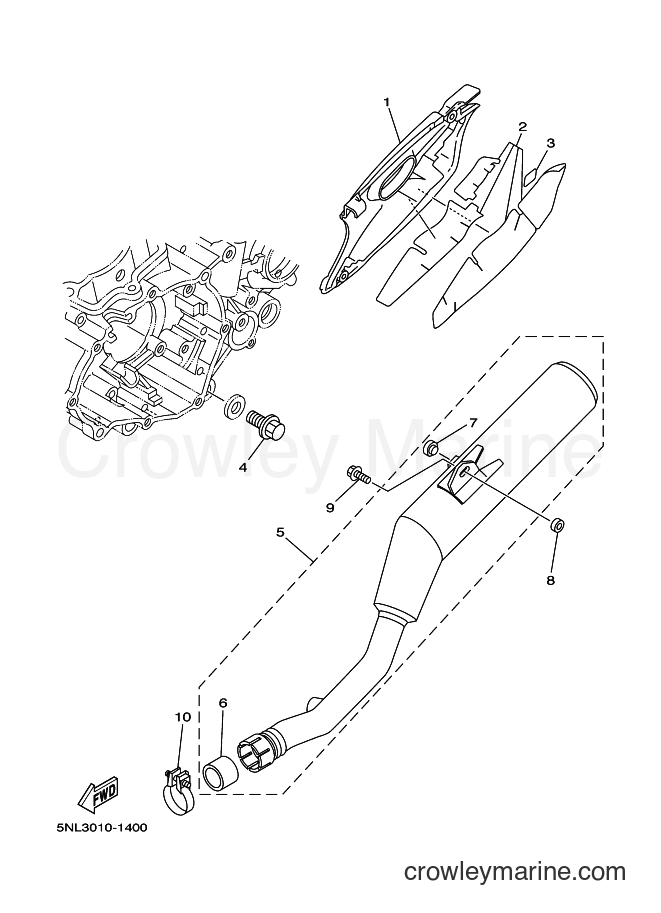 2002 Dirt Bike YZ250F - YZ250F (5SG3) [010] - ALTERNATE