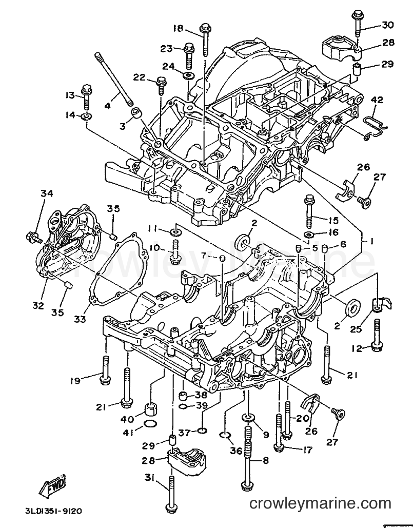 1989 Dirt Bike XTZ750 - XTZ750 (3LD1) [999] - CRANKCASE
