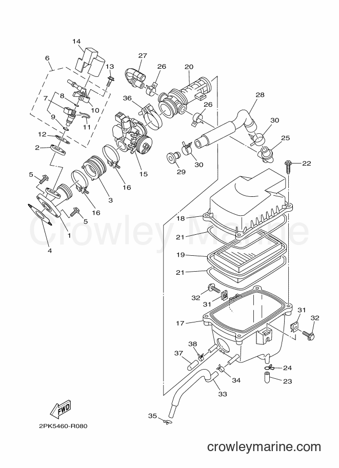 Yamaha Motors YZF-R15 (2PK5) [010] - INTAKE