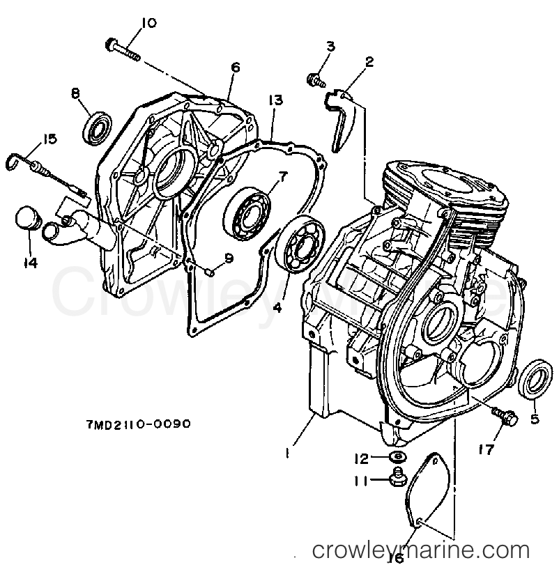 Yamaha Motors YG650DE - CRANKCASE 1