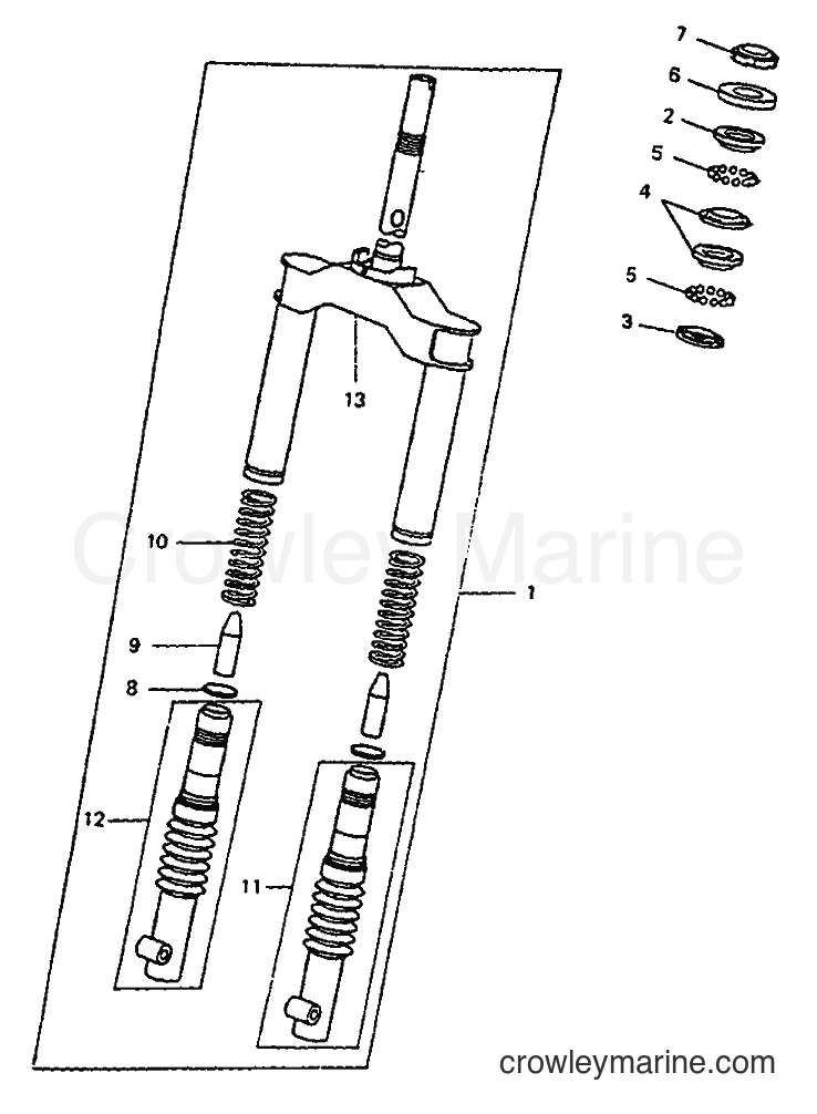 1994 Scooter CW50 - CW50 (4LJ1) [999] - FRONT FORK