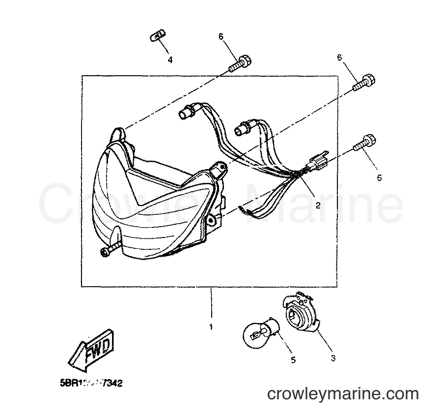 Yamaha Motors YQ100 (5ME1) [080] - HEADLIGHT