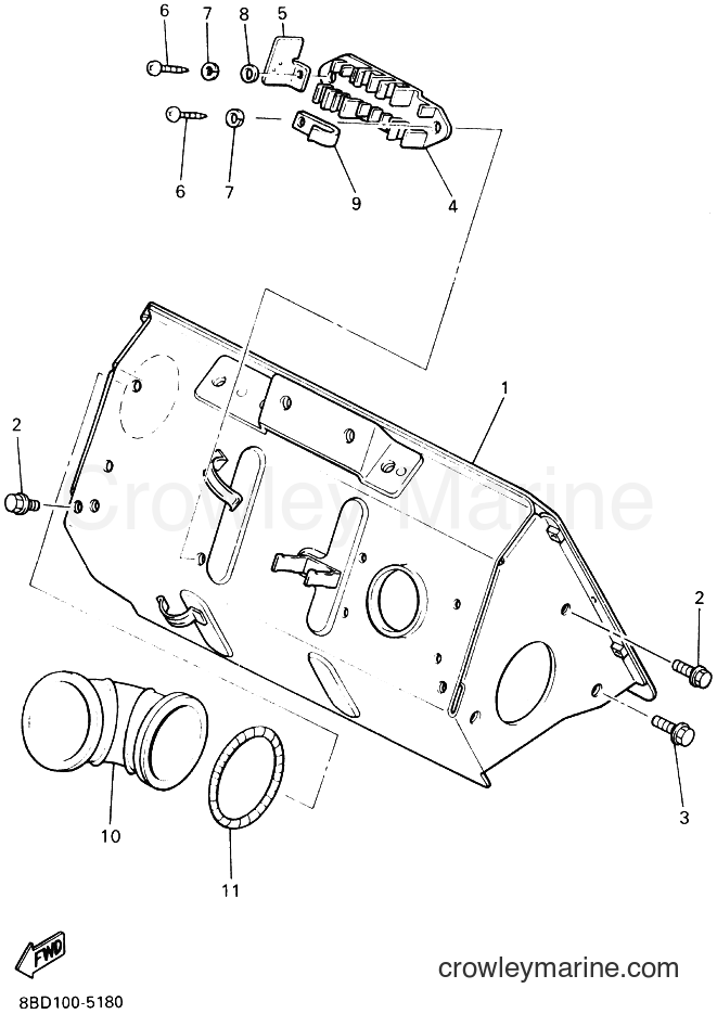 Yamaha Motors BR250T (8BDA) [010] - STEERING GATE