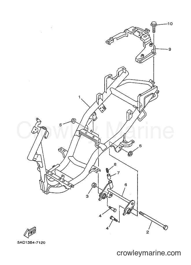 Yamaha Motors YN50 (5ADF) [010] - FRAME