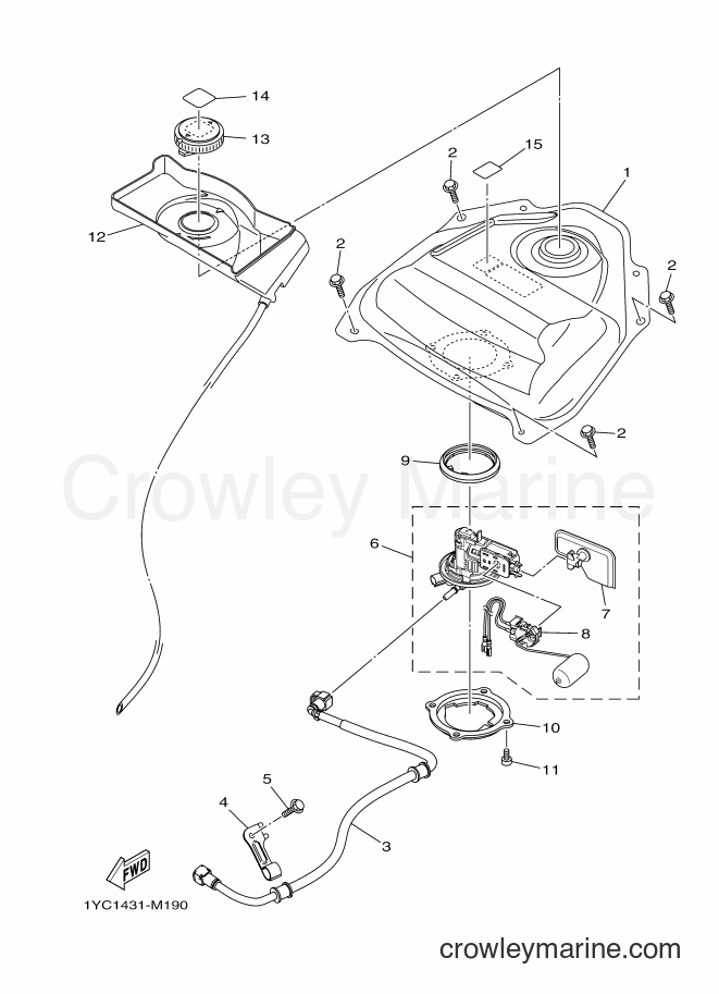 2013 Scooter AF115F - AF115F (1YC2) [010] - FUEL TANK