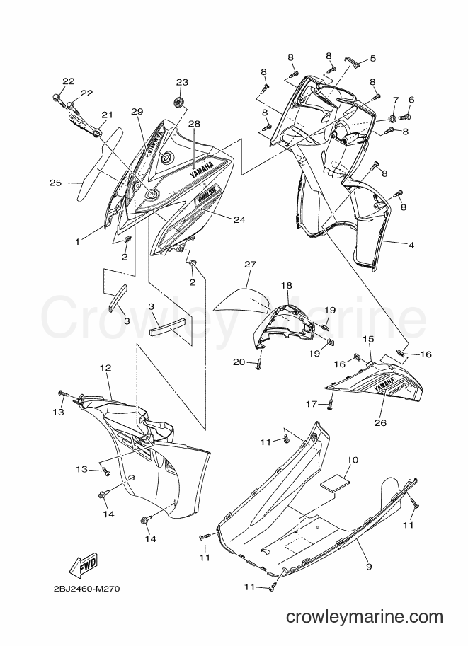 2013 Scooter AL115FGC - AL115FGC (2BJ2) [010] - LEG SHIELD